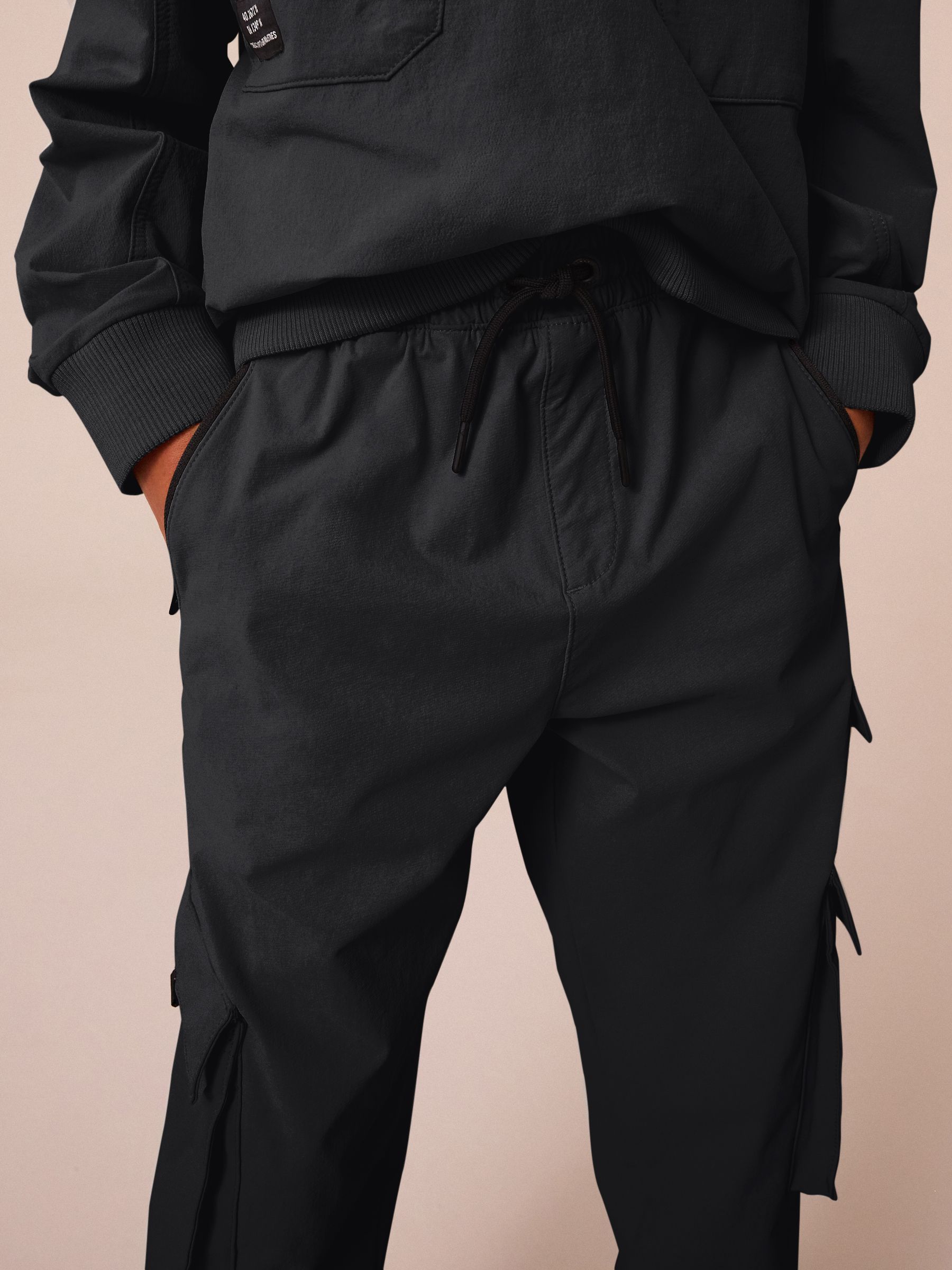 Zwart - Cargo Premium putty-broek (3 - 16 jr)