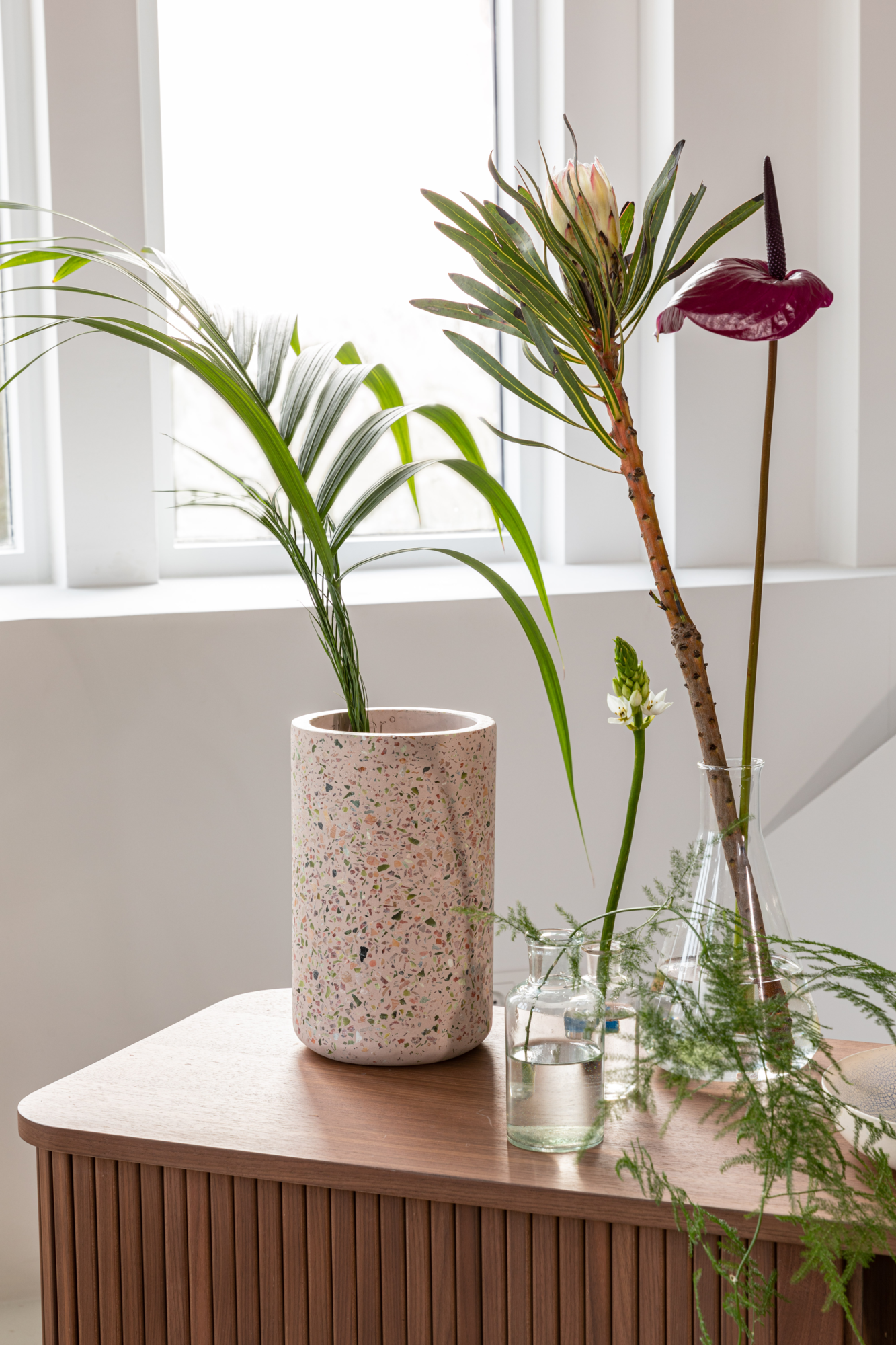 Vaas terrazo Fajen Roze