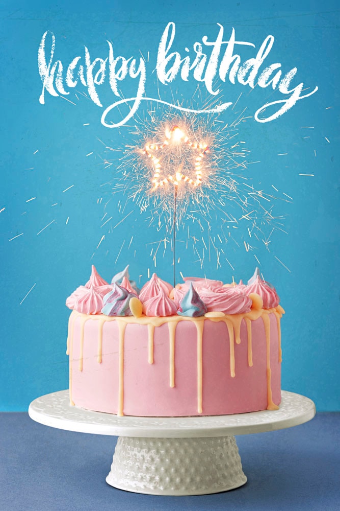 queence Metallbild »Happy Birthday« Schriftzug | Sprüche 1 Stk. tlg. Stahlschild, Blechschild, Sprüche, Texte, Geburtstag