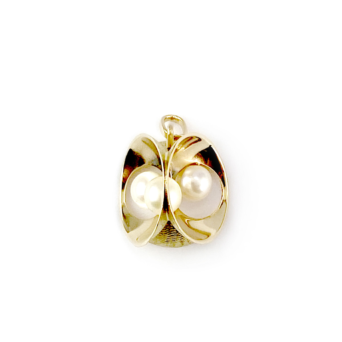 Pendentif d'occasion or 750 jaune perles de culture