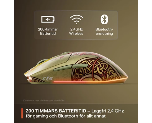 SteelSeries CS2 Dragon Lore Wireless Mouse