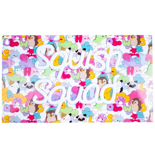 Squishmallows - Squish Squad Neon Wall Light - Neon Pink