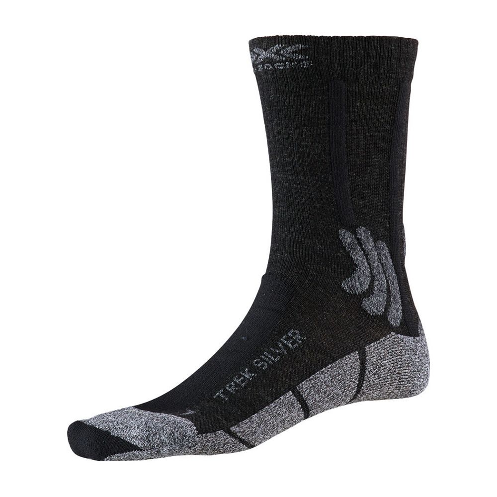 X-Socks TREK SILVER - Chaussettes noir/gris