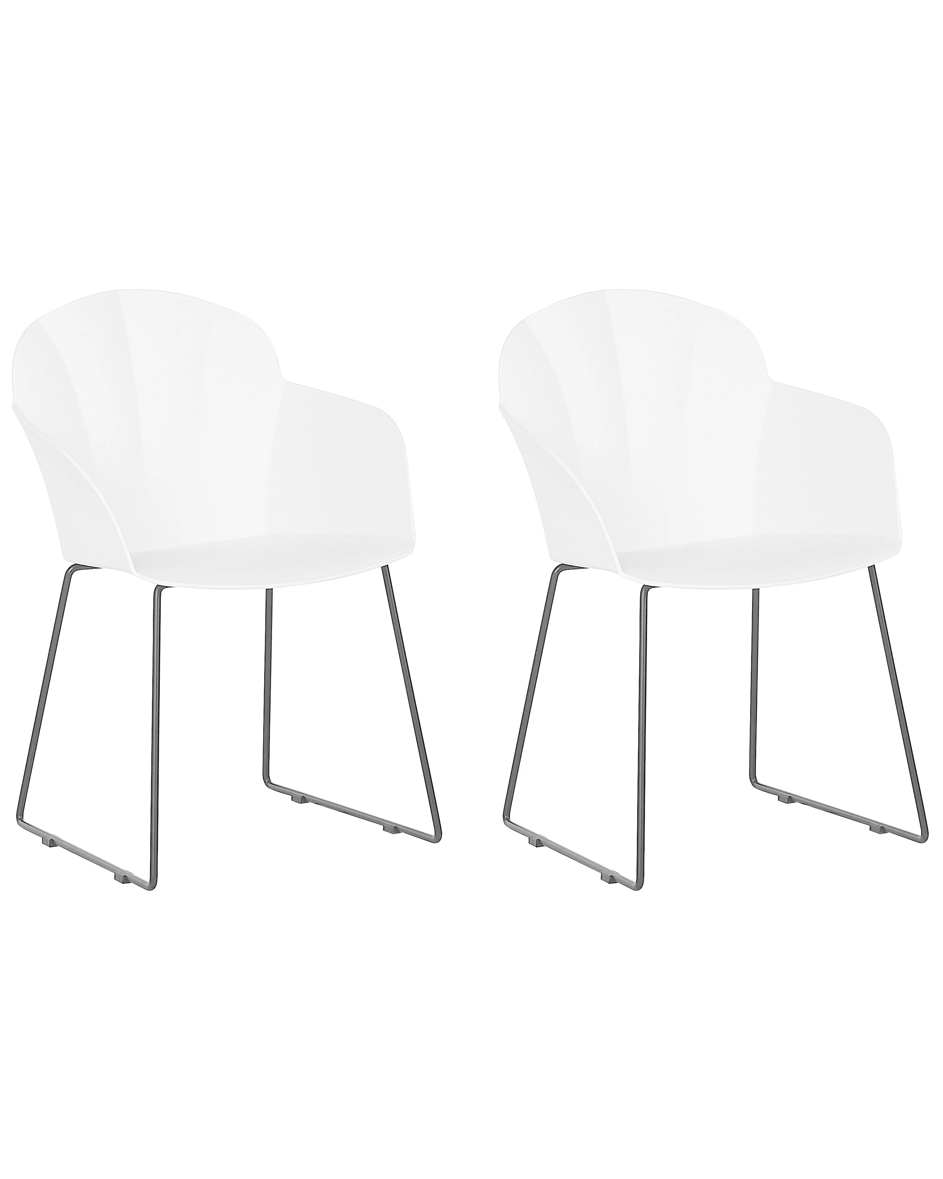 Set van 2 eetkamerstoelen SYLVA Wit