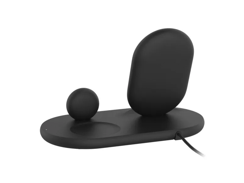 Belkin BoostCharge - Trådløs opladningsstander - 7.5 Watt - sort - for Apple AirPods; AirPods Pro; iPhone 11, 12, 7, 8, SE, X, XR, XS, XS Max; Watch