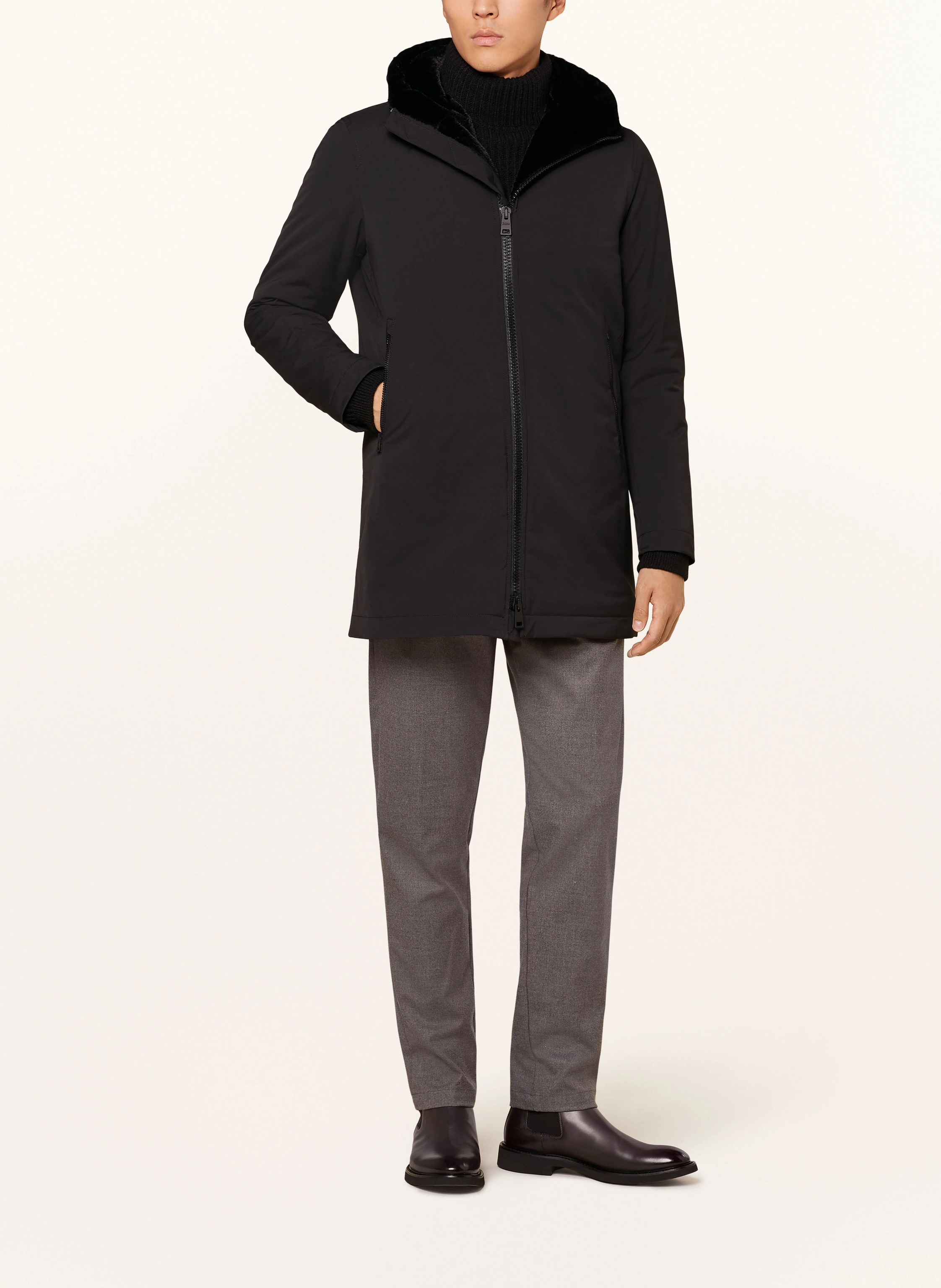 HERNO Parka mit Kunstfell