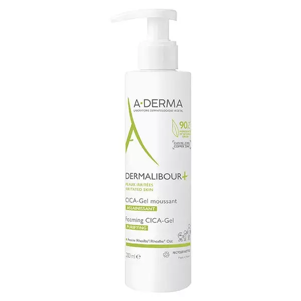 A-Derma Dermalibour+ Cica-Gel Gel de Limpeza Espumante 200ml