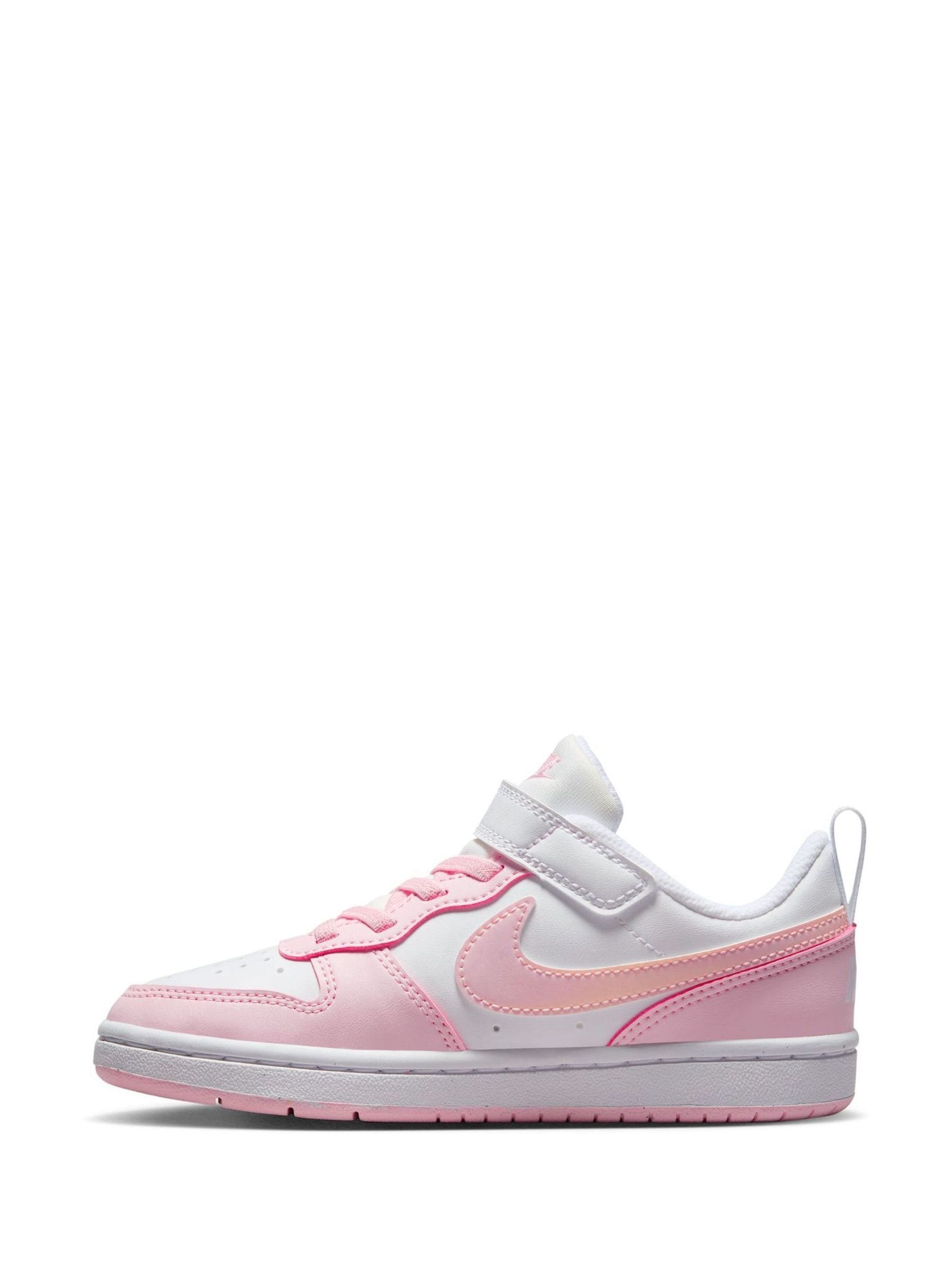Wit/roze - Nike - Lage Junior Court Borough Recraft sneakers
