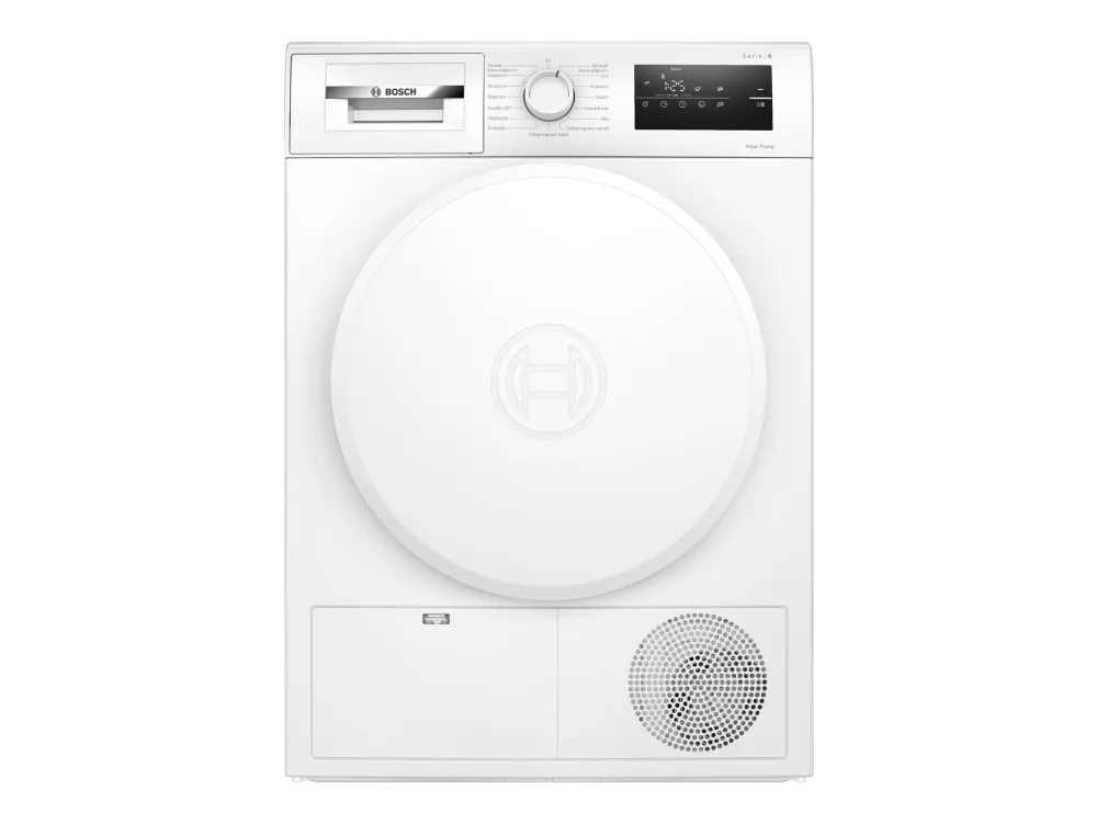 Bosch Serie | 4 WTH8300LSN - Tørremaskine - bredde: 59.8 cm - dybde: 65.4 cm - højde: 84.2 cm - frontbetjening - hvid