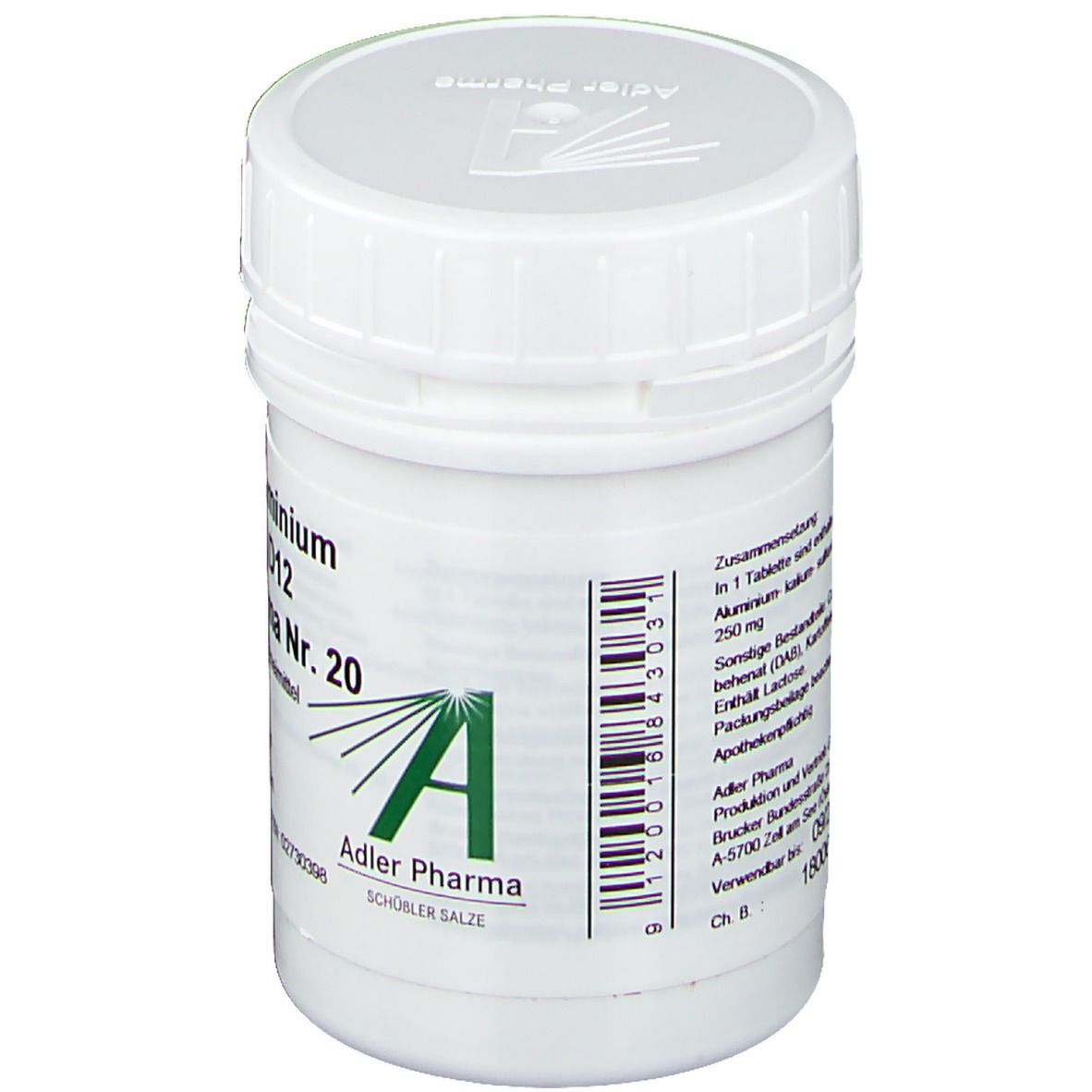 Adler Pharma Kalium – Aluminium sulfuricum D12 Biochemie nach Dr. Schüßler Nr. 20