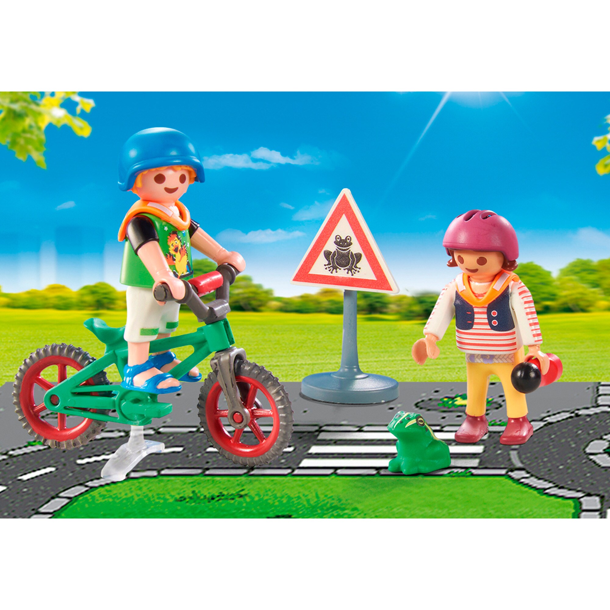 PLAYMOBIL Konstruktionsspielzeug City Life Fahrradparcours