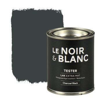 Le Noir & Blanc binnenlak extra mat charcoal black 100 ml