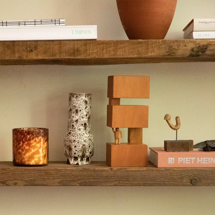 HKliving - Objects Holz-Skulptur; Harmony / weiss