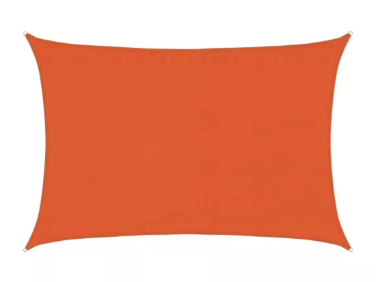 Voile d'ombrage 160 g/m² Orange 3,5x4,5 m PEHD