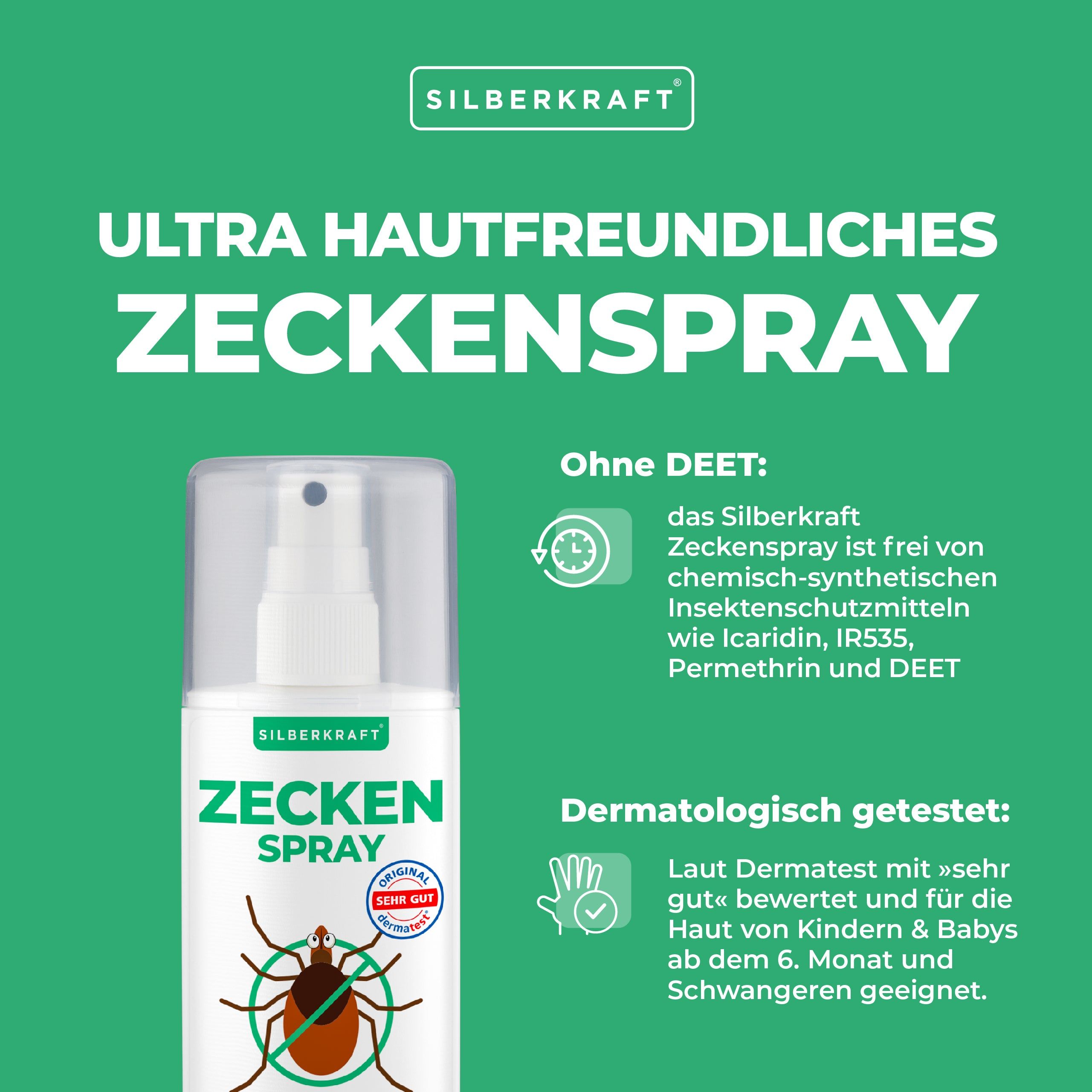 SILBERKRAFT Zeckenspray