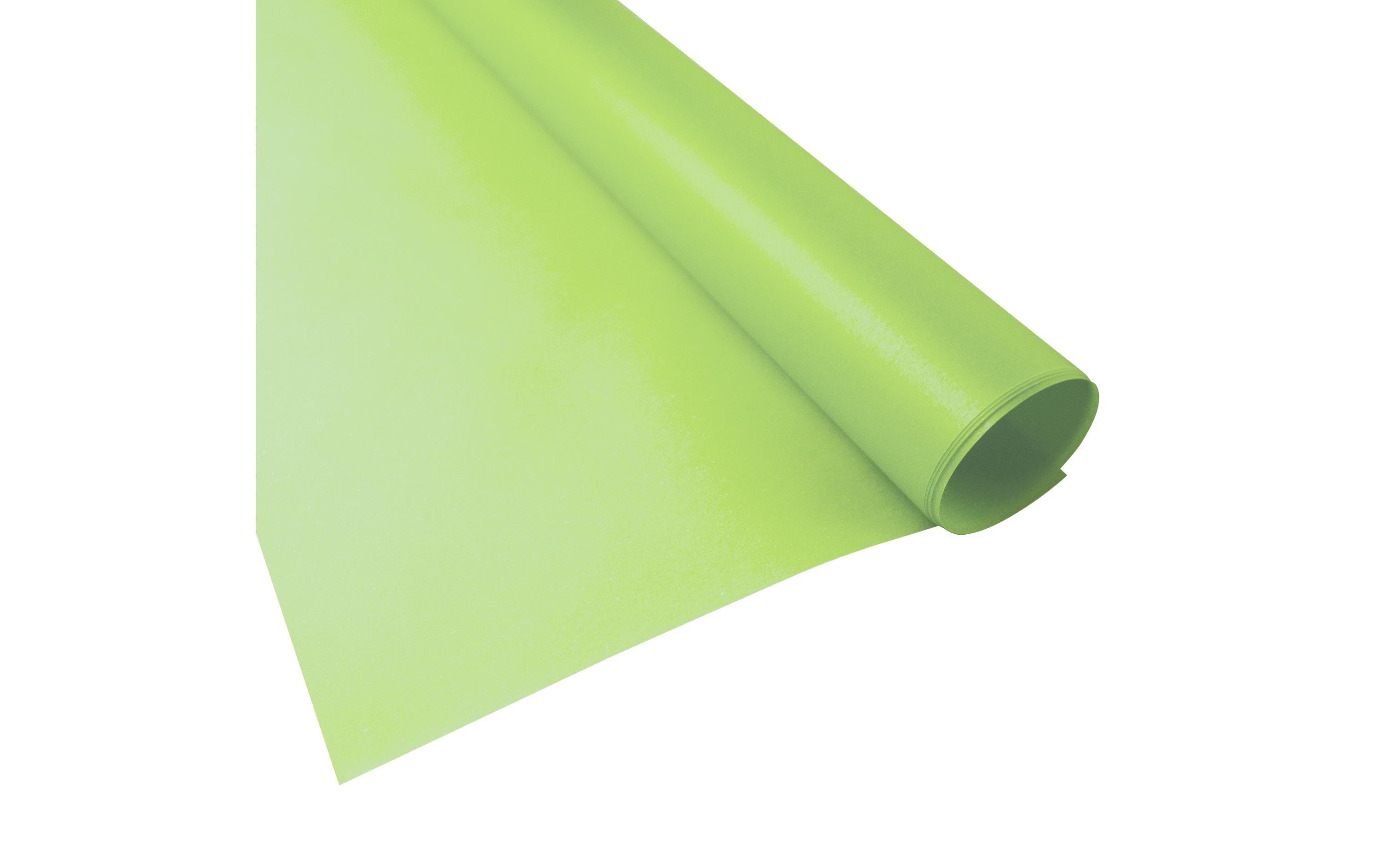 Transparentpapier Uni 50 x 61 cm, 115 g/m², HellgrünTransparentpapier für die Gestaltung von Fenstern oder anderen Bastelideen