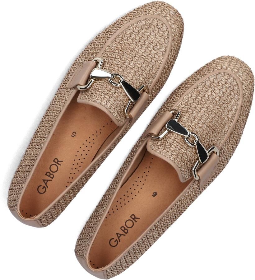 Gabor -Dames zandkleur ballerina's & mocassins