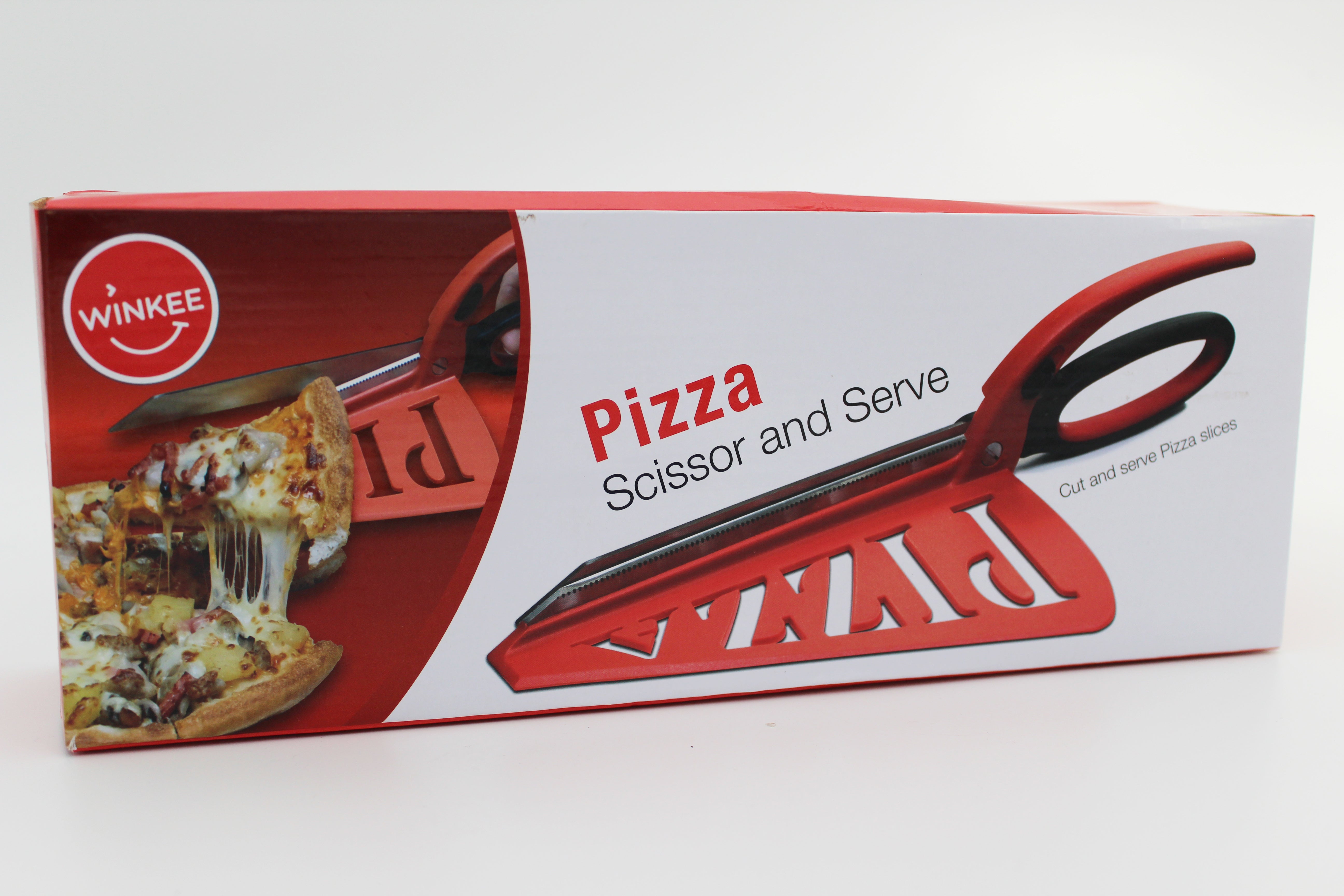 Winkee  Pizza saks og spatel - rød