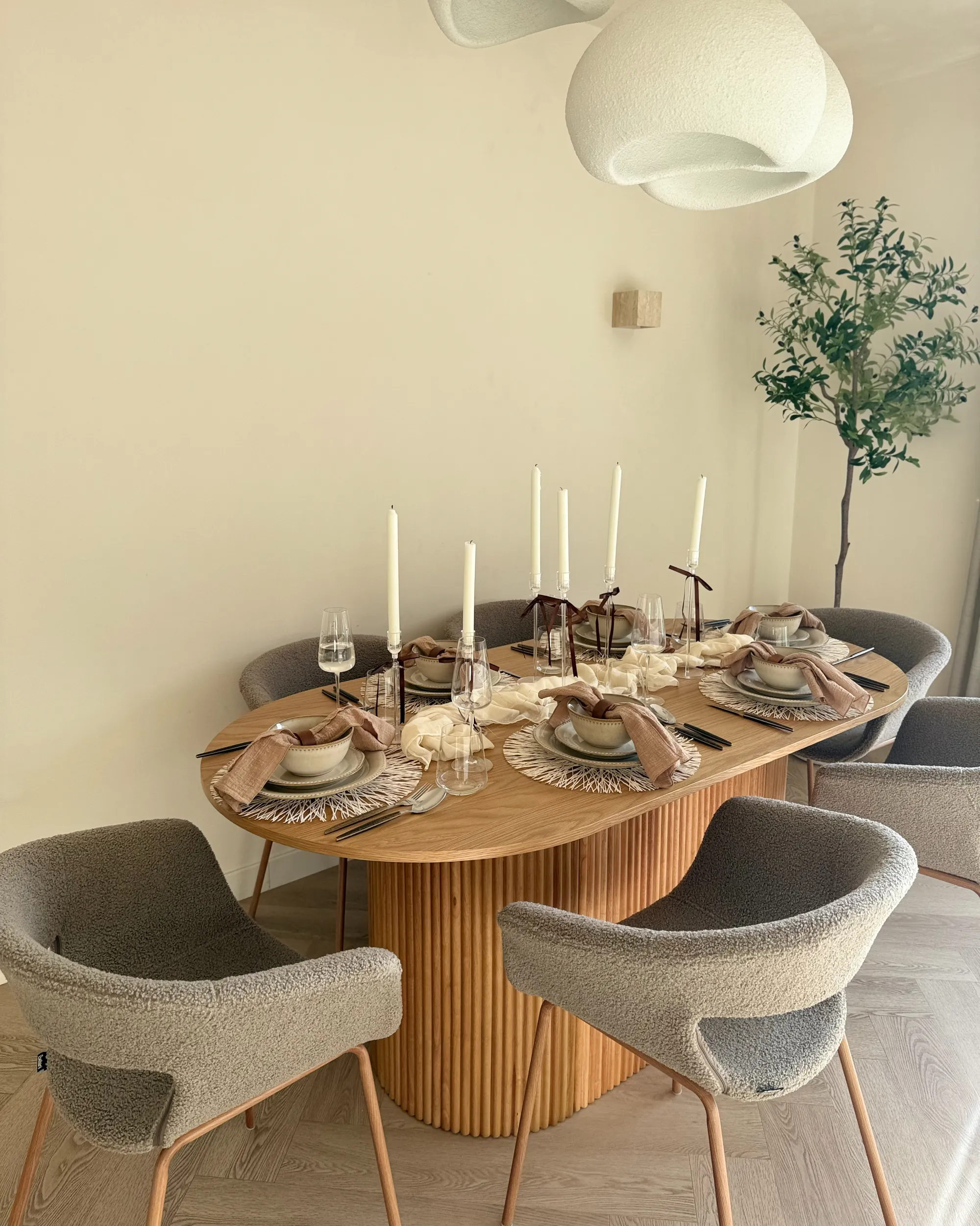 Eettafel LUNNIN Licht eikenhout 180 cm 90 cm