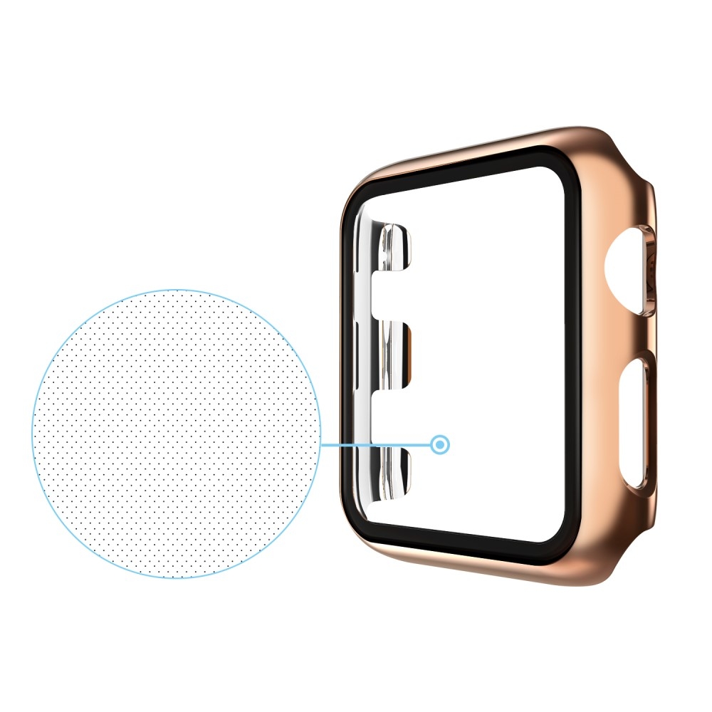 Apple Watch (44mm) Hardcase Bumper   Display Schutzfolie - Roségold