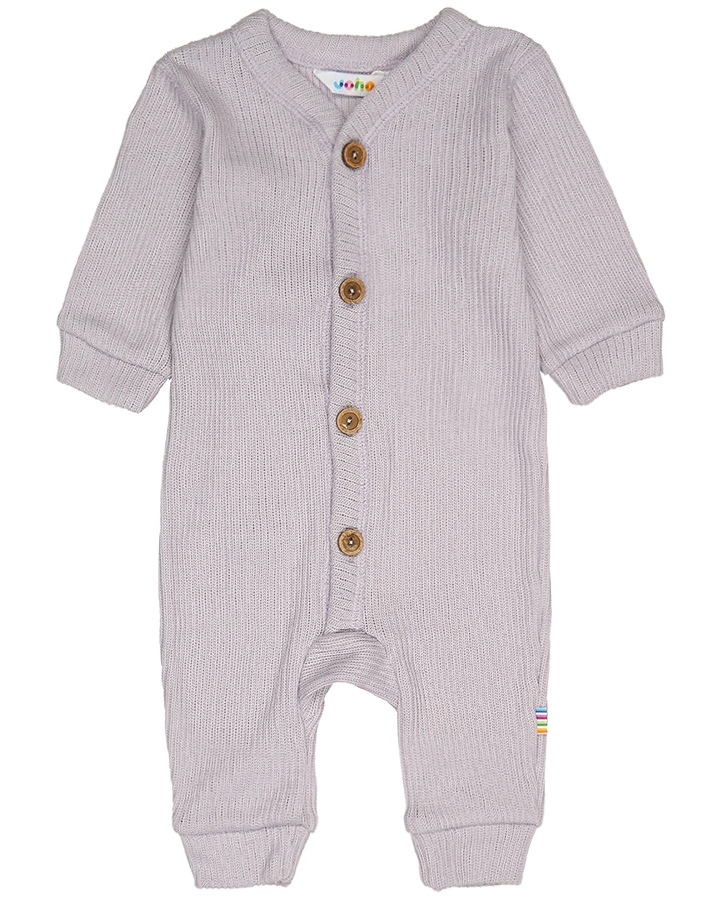 Strampler 604 HEAVY COTTON RIB ohne Fuß in flieder