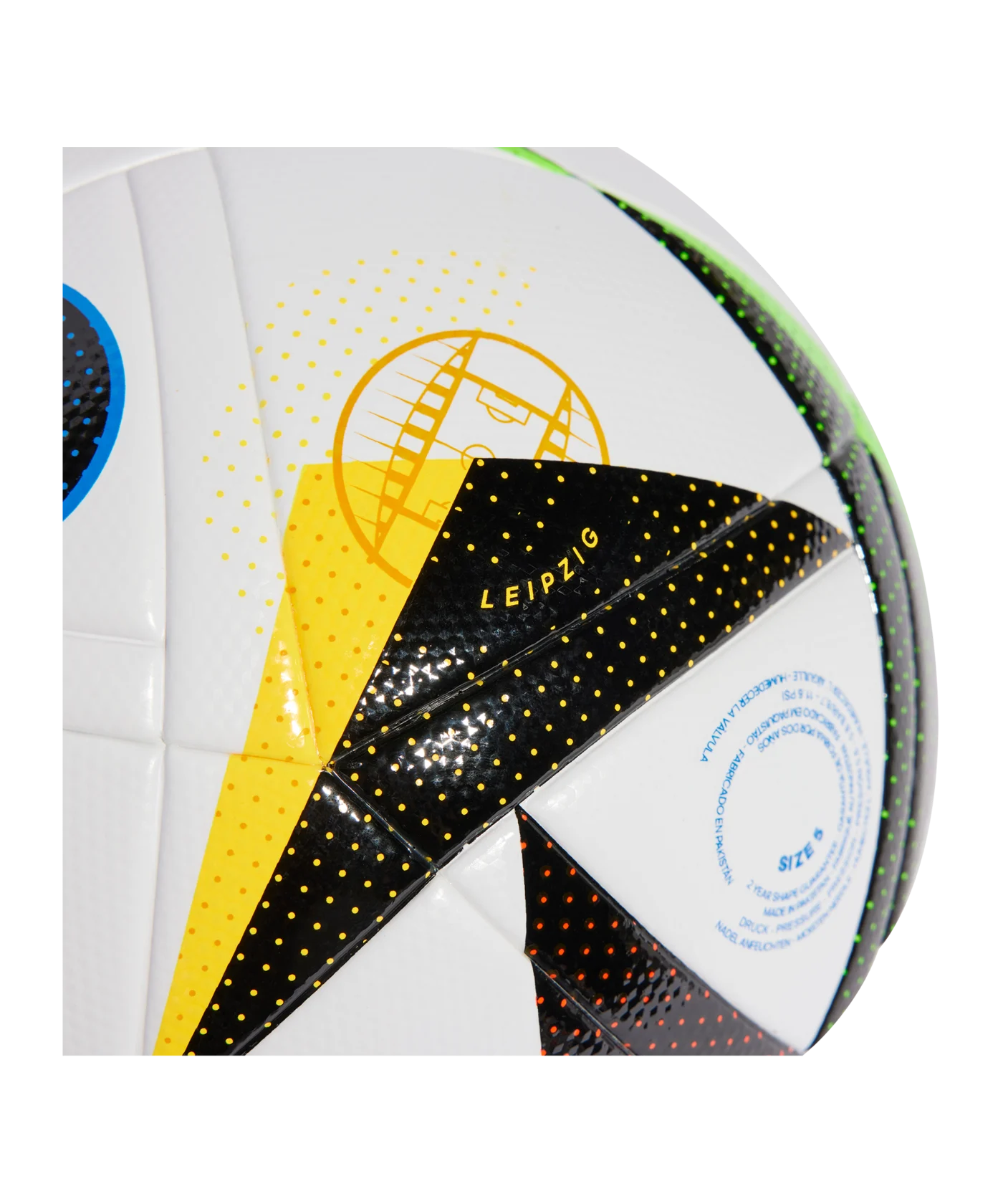 adidas Fussballliebe League Trainingsball EM 2024 Weiss Schwarz Blau