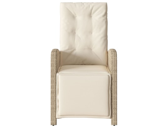 VIDAXL - Chaises inclinables de jardin lot de 2 avec repose-pied roti...
