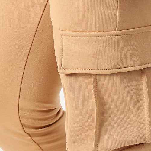 Ensemble Veste Teddy Capuche Et Pantalon Jogging 0136 Beige