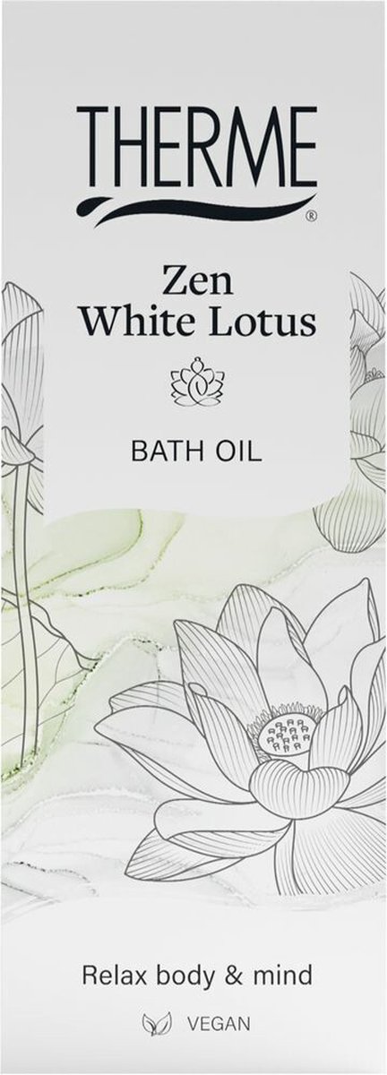 6x Therme Zen white lotus bath oil (100 ml)