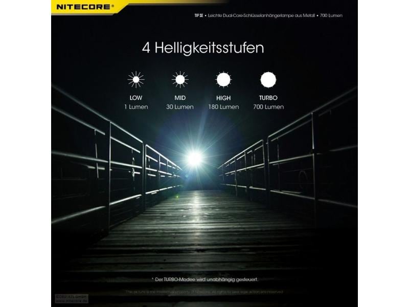 Nitecore Taschenlampe Tip Se 700 Lumen LED-Taschenlampe