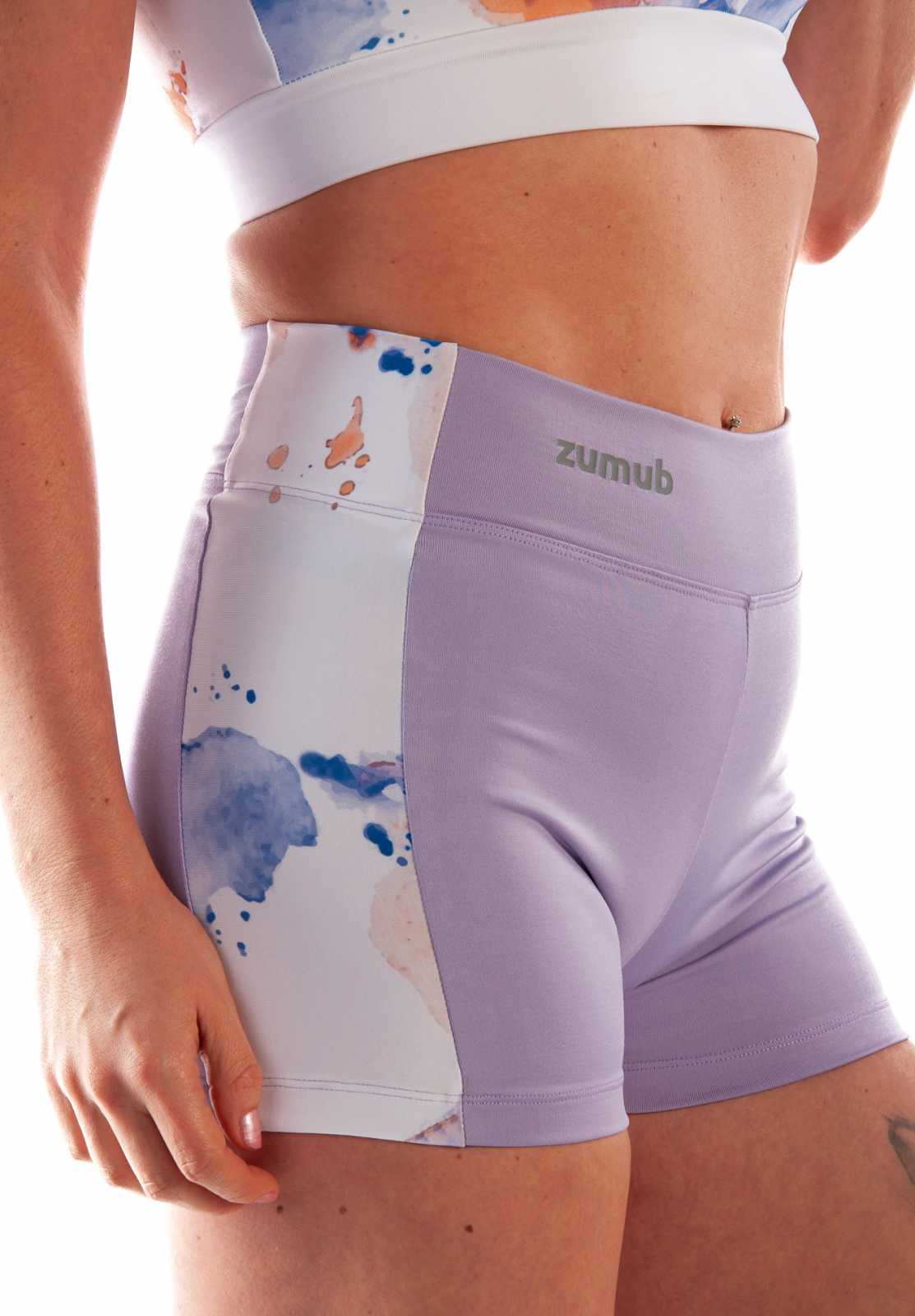 Calção Zumub Gym Native + Top Esportivo Gym Native AQUARELA