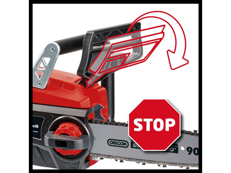 Einhell Akku-Kettensäge GE-LC 18 Li Solo Bequemes und sicheres Werkzeug für Hobbygärtner