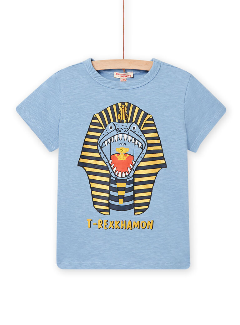 Tee Shirt Manches Courtes Bleu