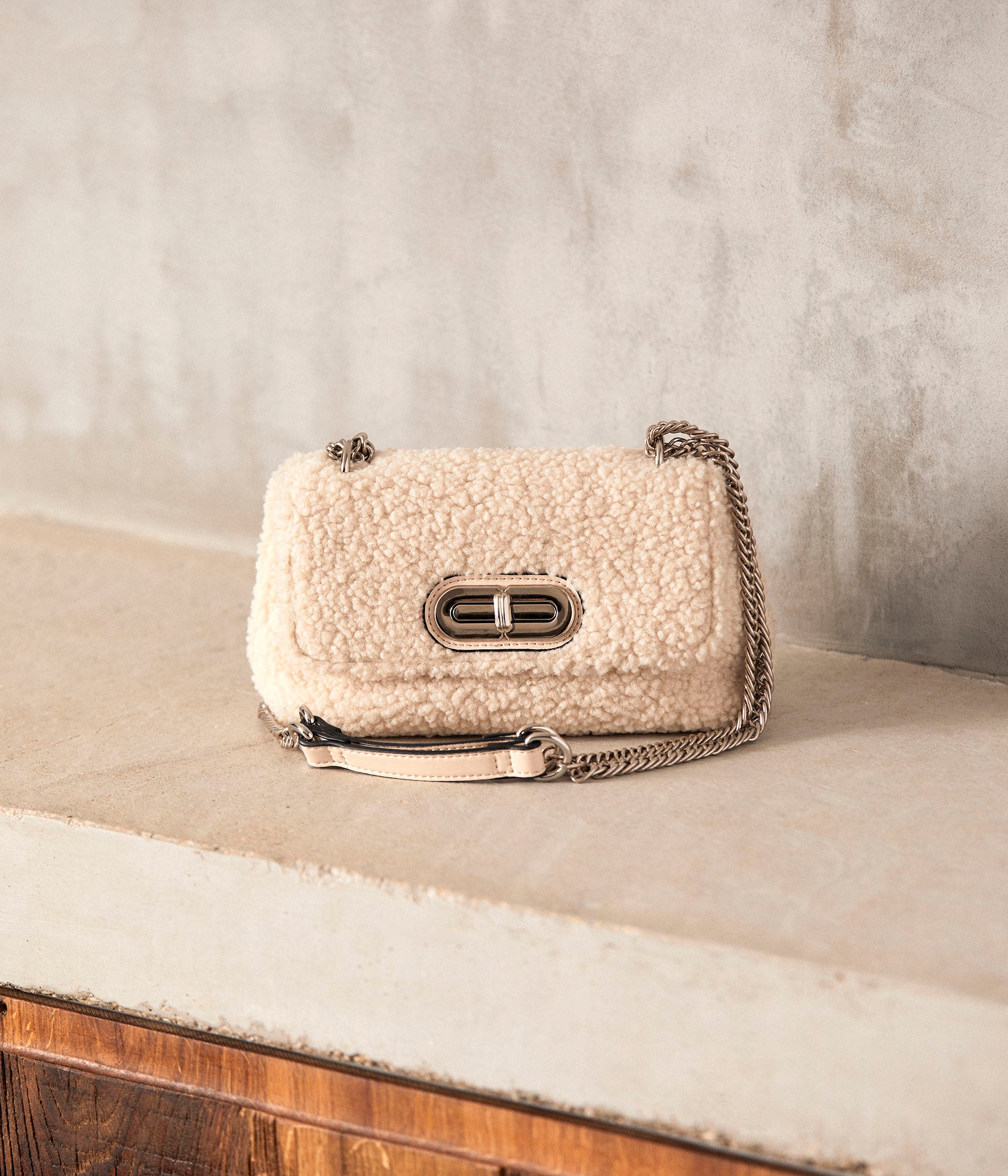 Sac écru Sherpa Adelice