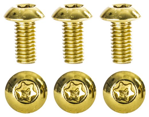 Kit de 6 Vis de Disque NEATT Inox M5x10mm Or