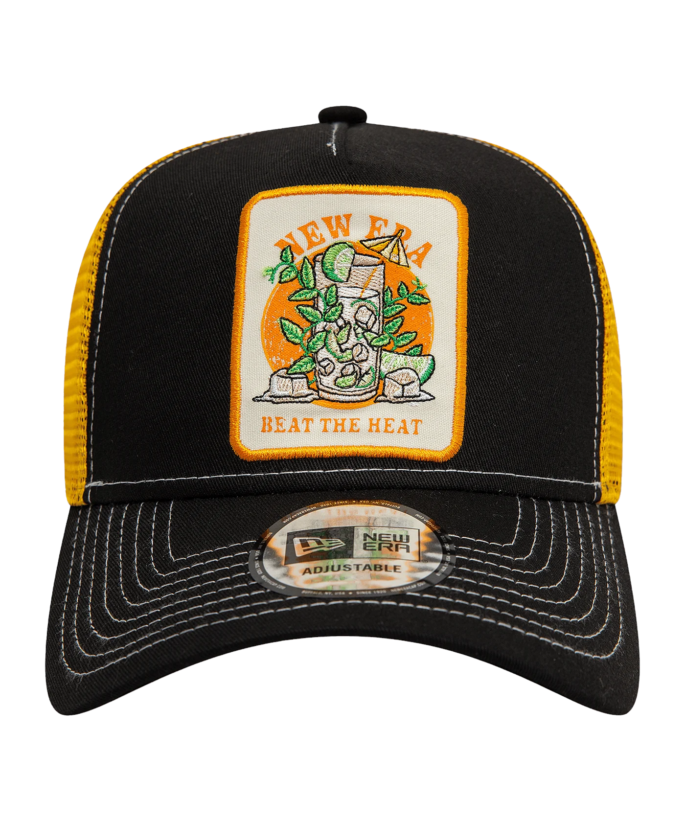 New Era San Antonio Spurs Summer Patch Trucker Cap Schwarz