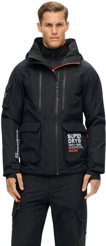 Superdry - MS110178A - Ski-jas - Zwart - Ultimate Rescue - Gerecycled Polyester - Duurzaam