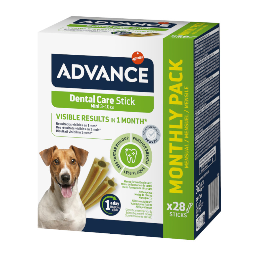 Mini snacks para cuidados dentários avançados para cães