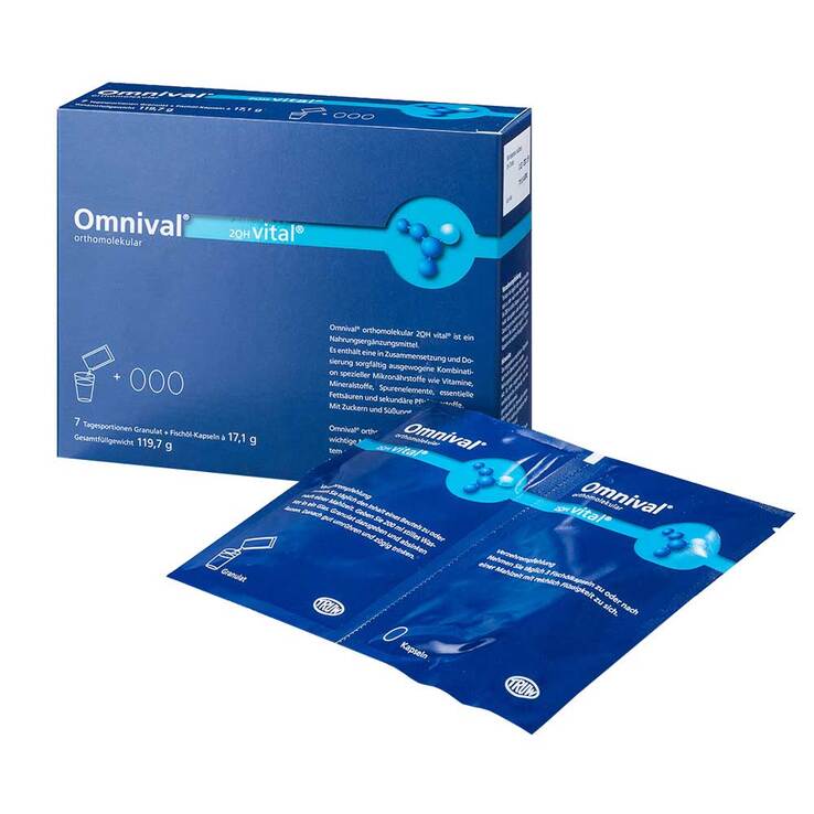 Omnival orthomolekul.2OH vital 7 TP Granulat + Kapseln, 1 P