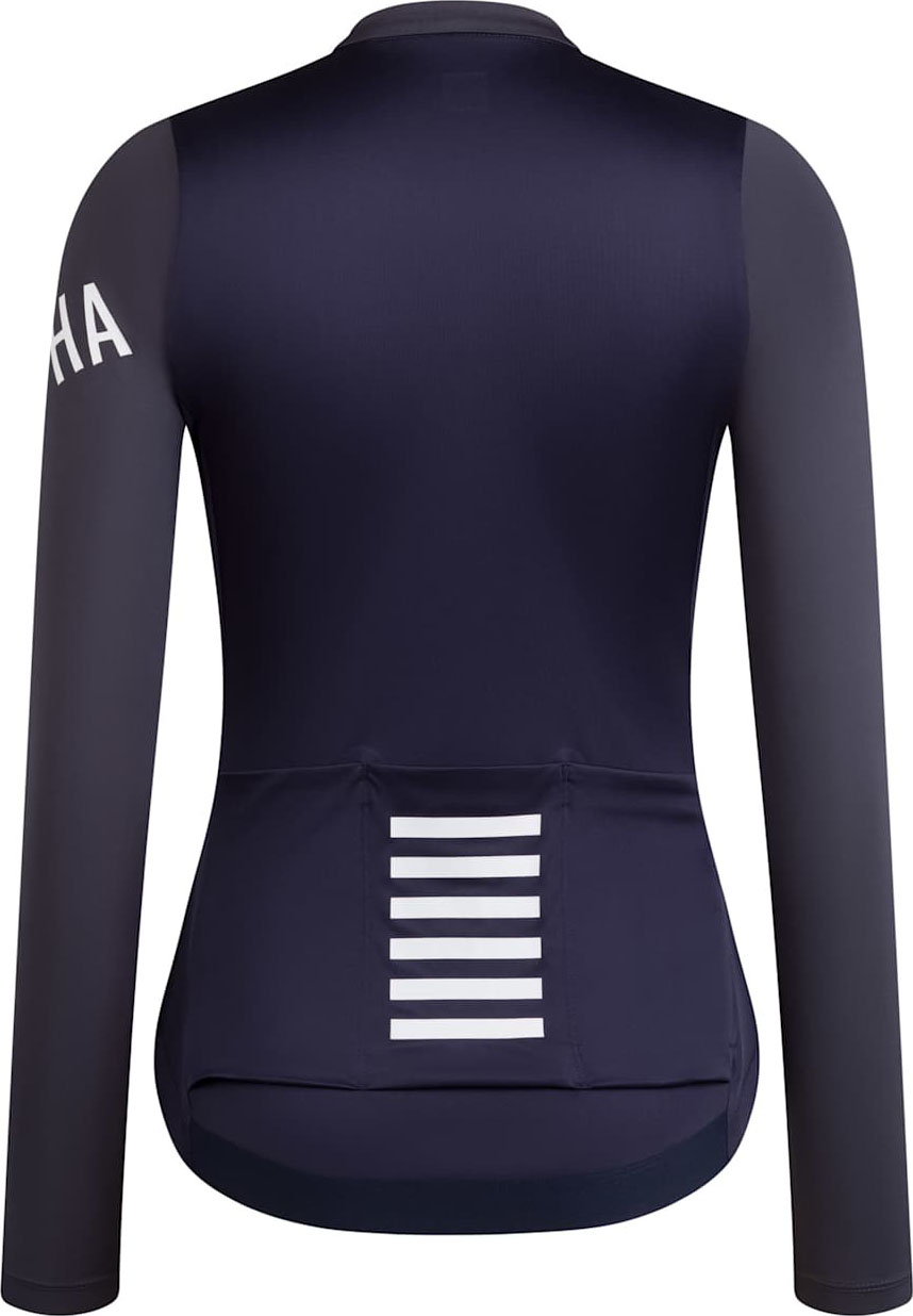 Pro Team Long Sleeve Lightweight Jersey Dame Dark Grey/Dark Navy