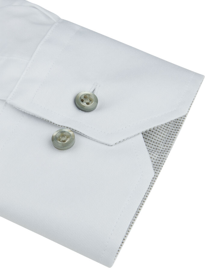 Stenströms Fitted/75,RM cuff, contrast White