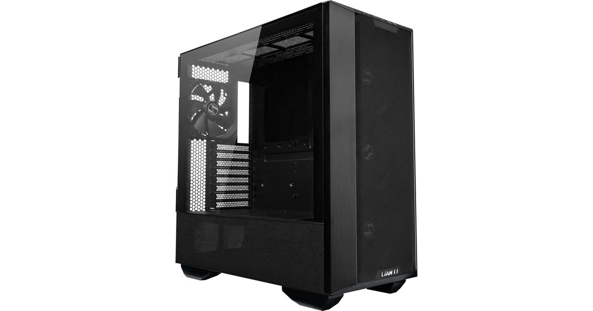 Lian LiLANCOOL III midi tower behuizing  (Zwart | 2x USB-A | 1x USB-C | Tempered Glass)