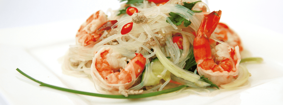 Thaise rijstnoedelsalade
