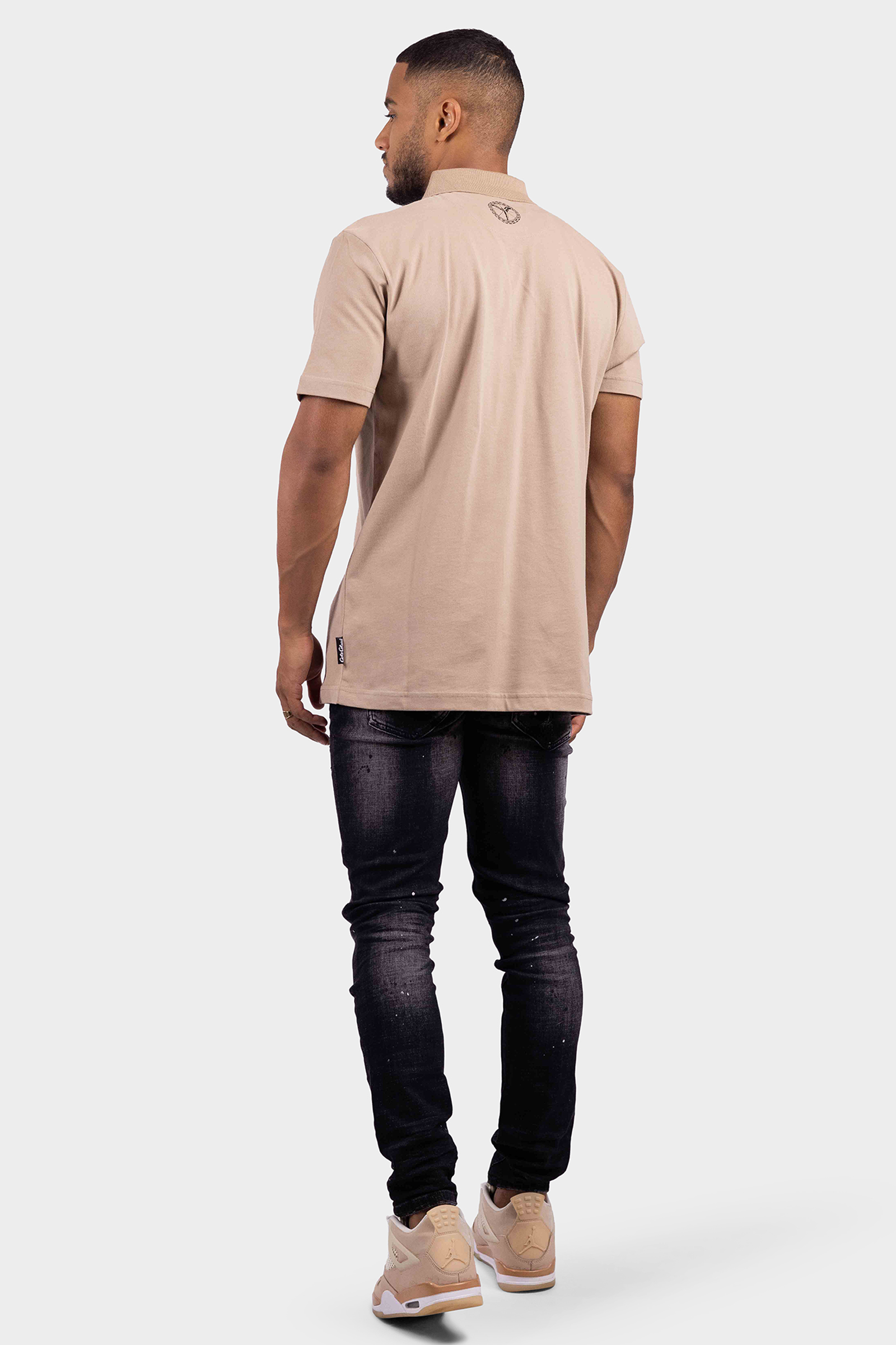 Carlo Colucci C3436 56 Basic Polo Heren Beige