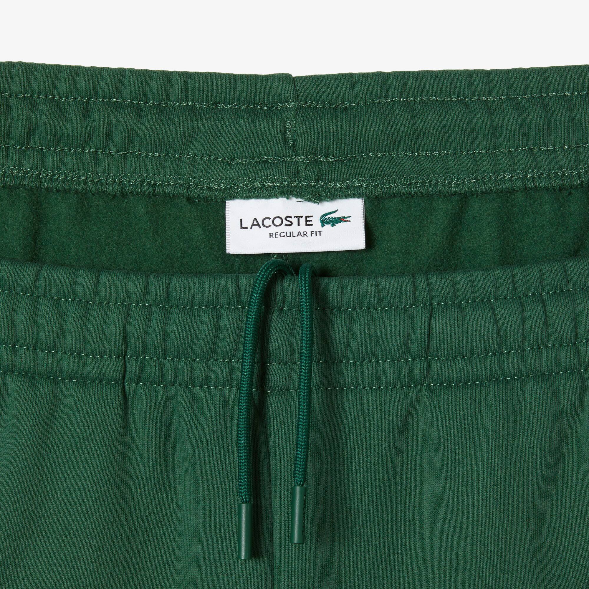 Herren LACOSTE Shorts aus aufgerautem Fleece mit Colourblock Bermudas - Grün - Lacoste - Herren