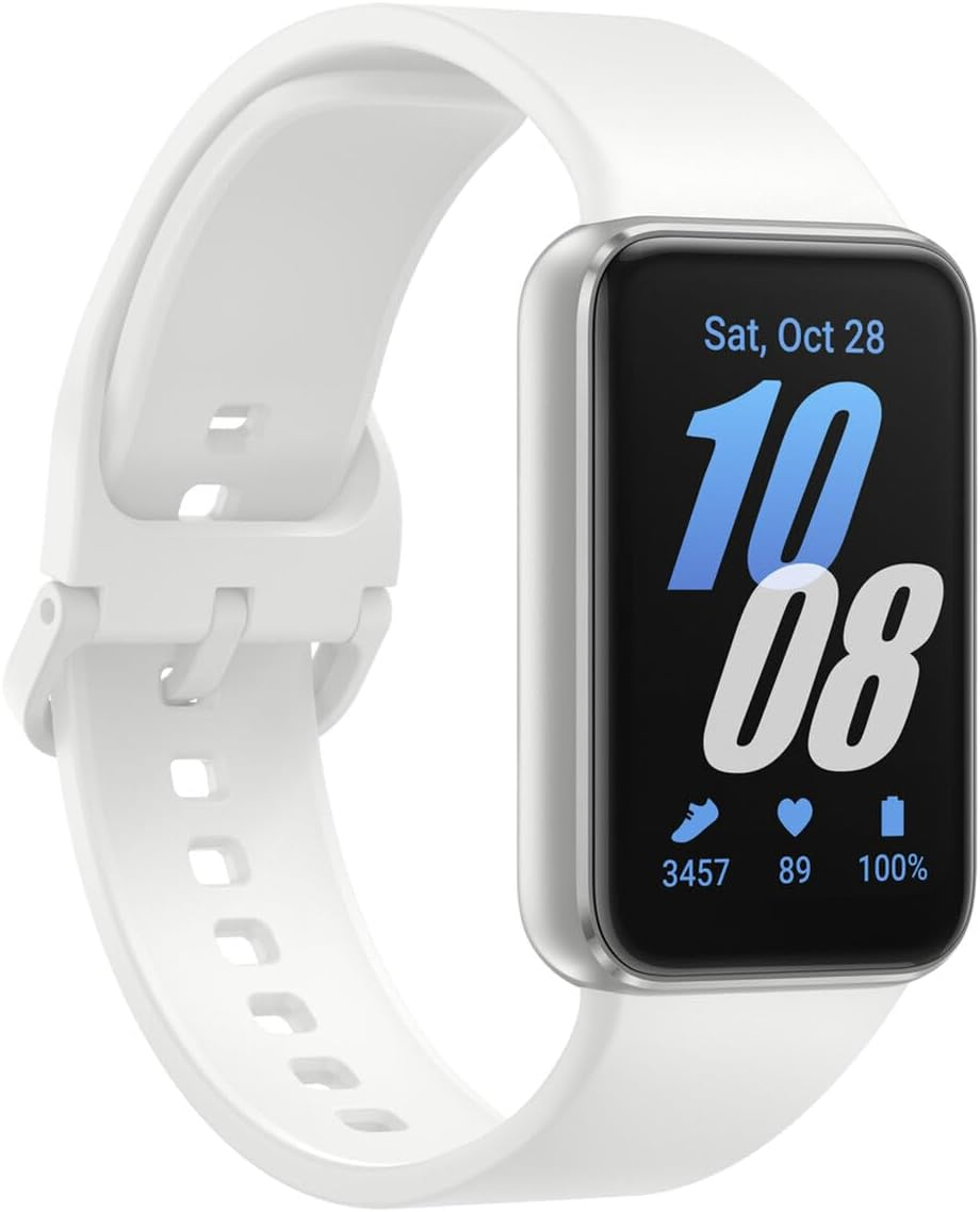 Galaxy Fit3 (40mm) Smart Watch mit Silikon Armband (SM-R390NZSAEUB) - Prism Crush White (Weiss)