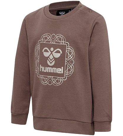 Hummel Sweatshirt - hmlLime - Deep Taupe m. Silber