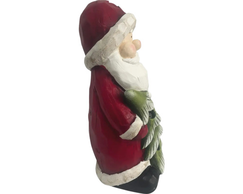 Decoratieve kaarsenhouder Santa Lafiora mineraalsteen 17 x 14,5 x 33 cm roodgroen