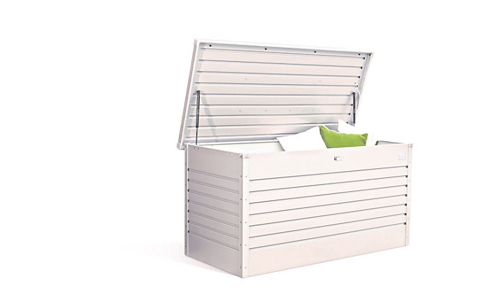 Coffre de jardin métal Biohort blanc 830L