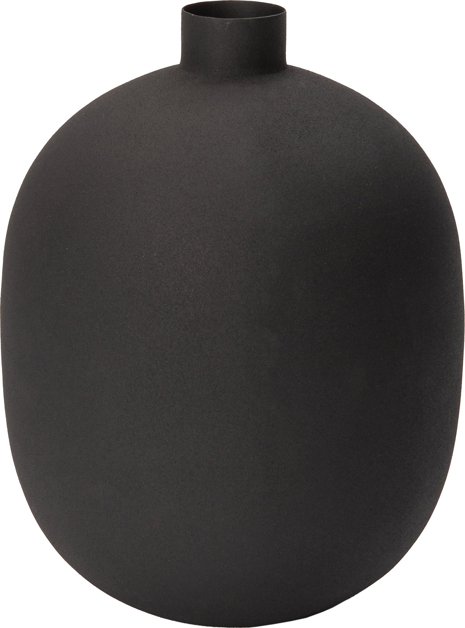 Intratuin vaas Vigo zwart D 22 H 30 cm